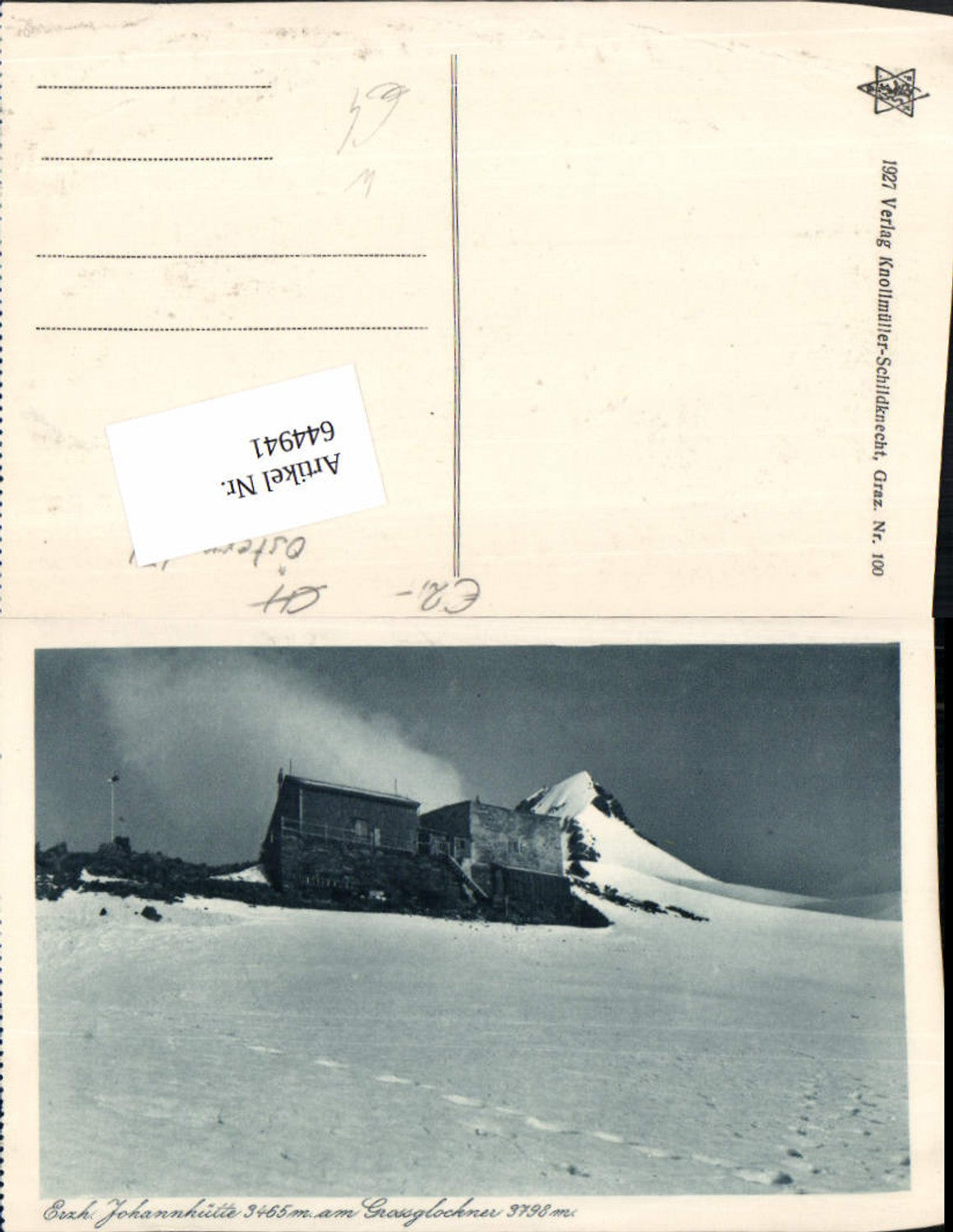 644941,Grossglockner Hochalpenstraße Heiligenblut Erzherzog Johannhütte