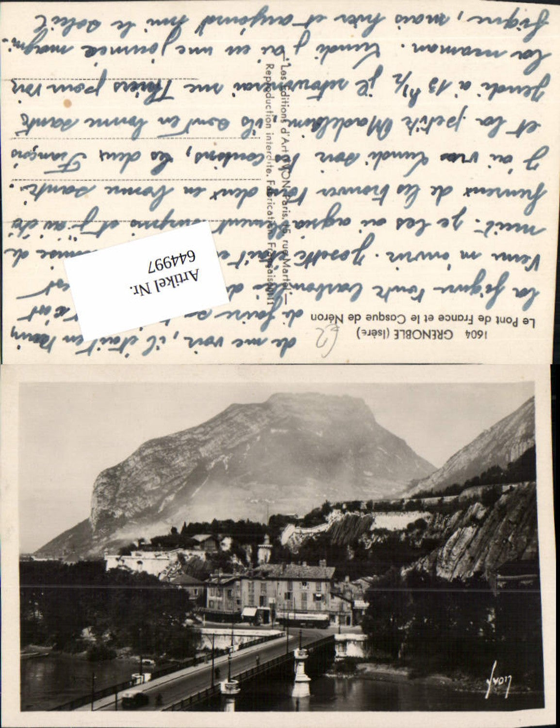 644997,Grenoble Isere brücke Pont de France Casque de Neron