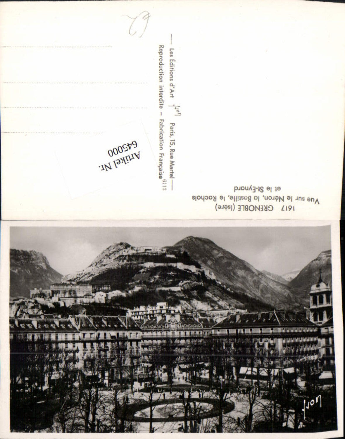 645000,Grenoble Isere Vue Sur de Neron Bastille St. Eynard
