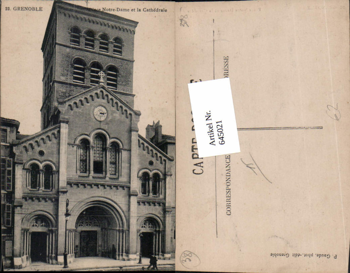 645021,Grenoble Isere Notre Dame et la Cathedrale