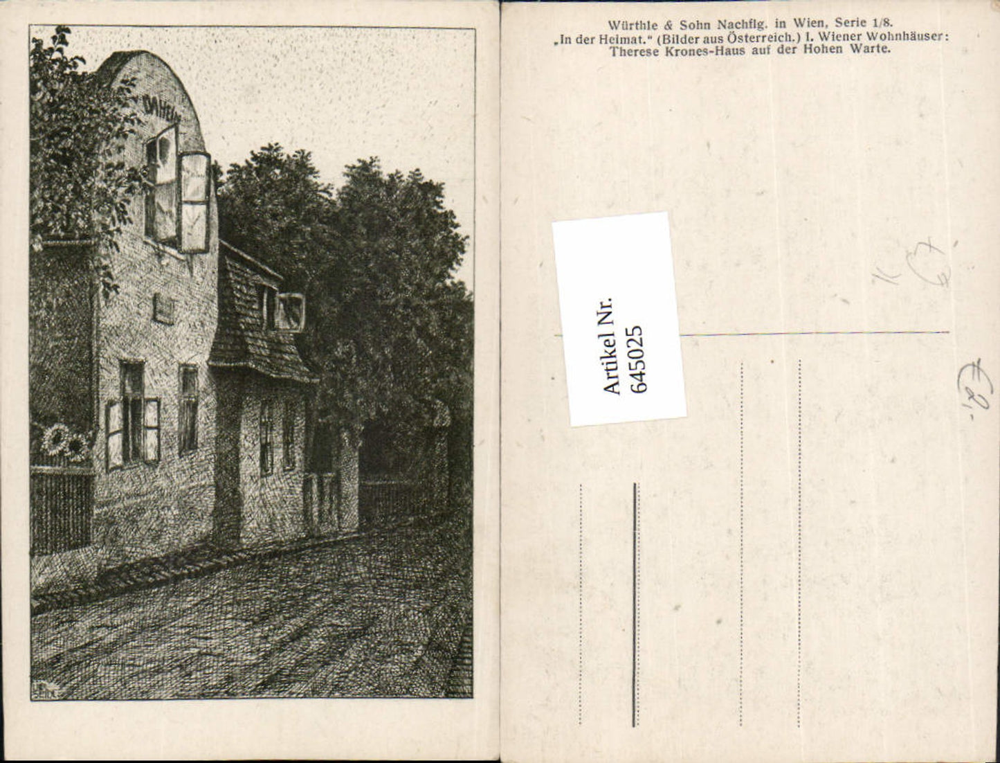Alte Ansichtskarte – Old Postcard