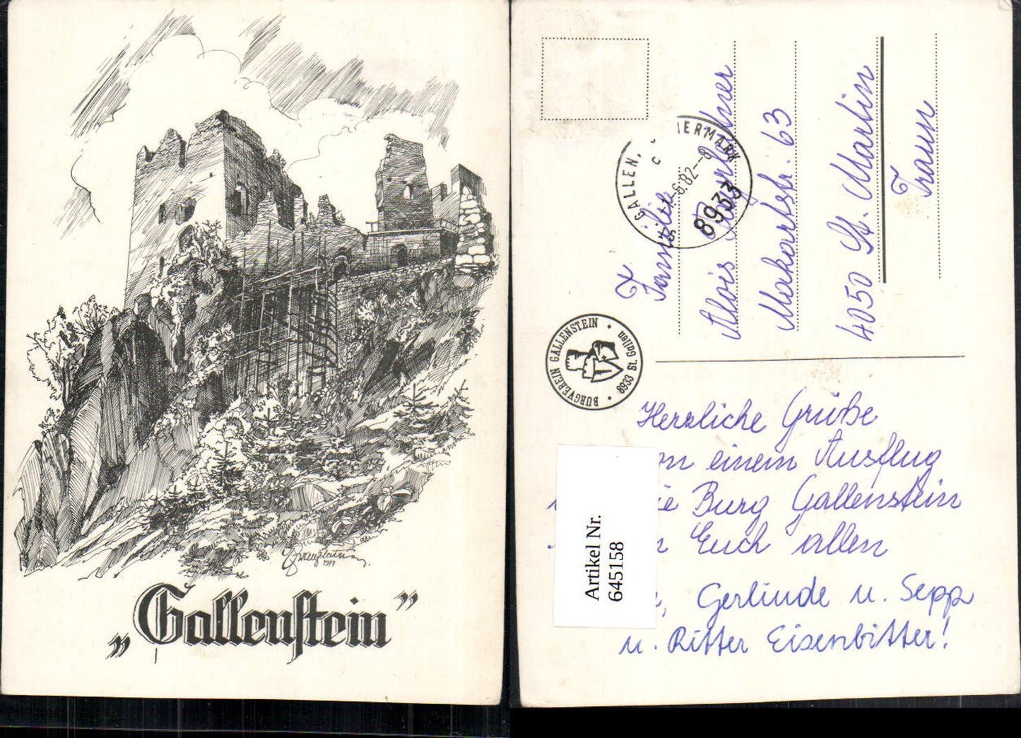 Alte Ansichtskarte – Old Postcard