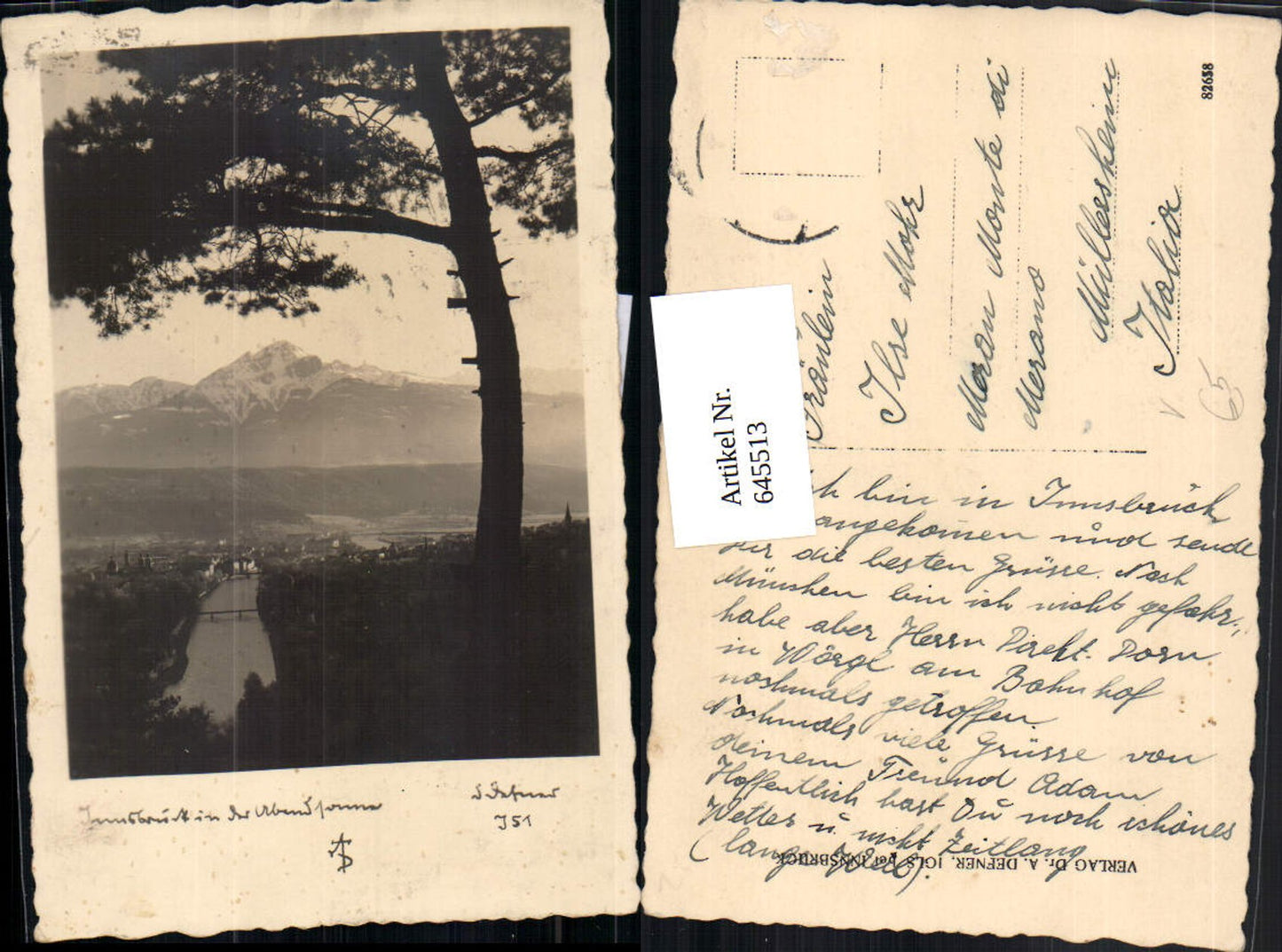 645513, Photo-AK Photo Art Dr. Defner I 51 Innsbruck