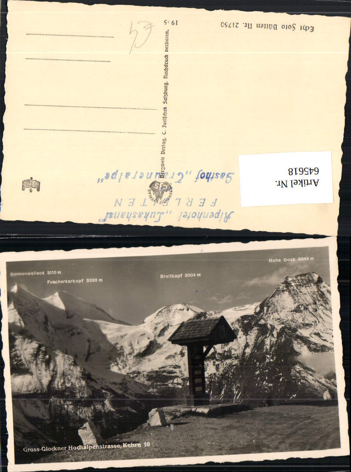 545618,Grossglockner Hochalpenstraße Heiligenblut Kehre 10