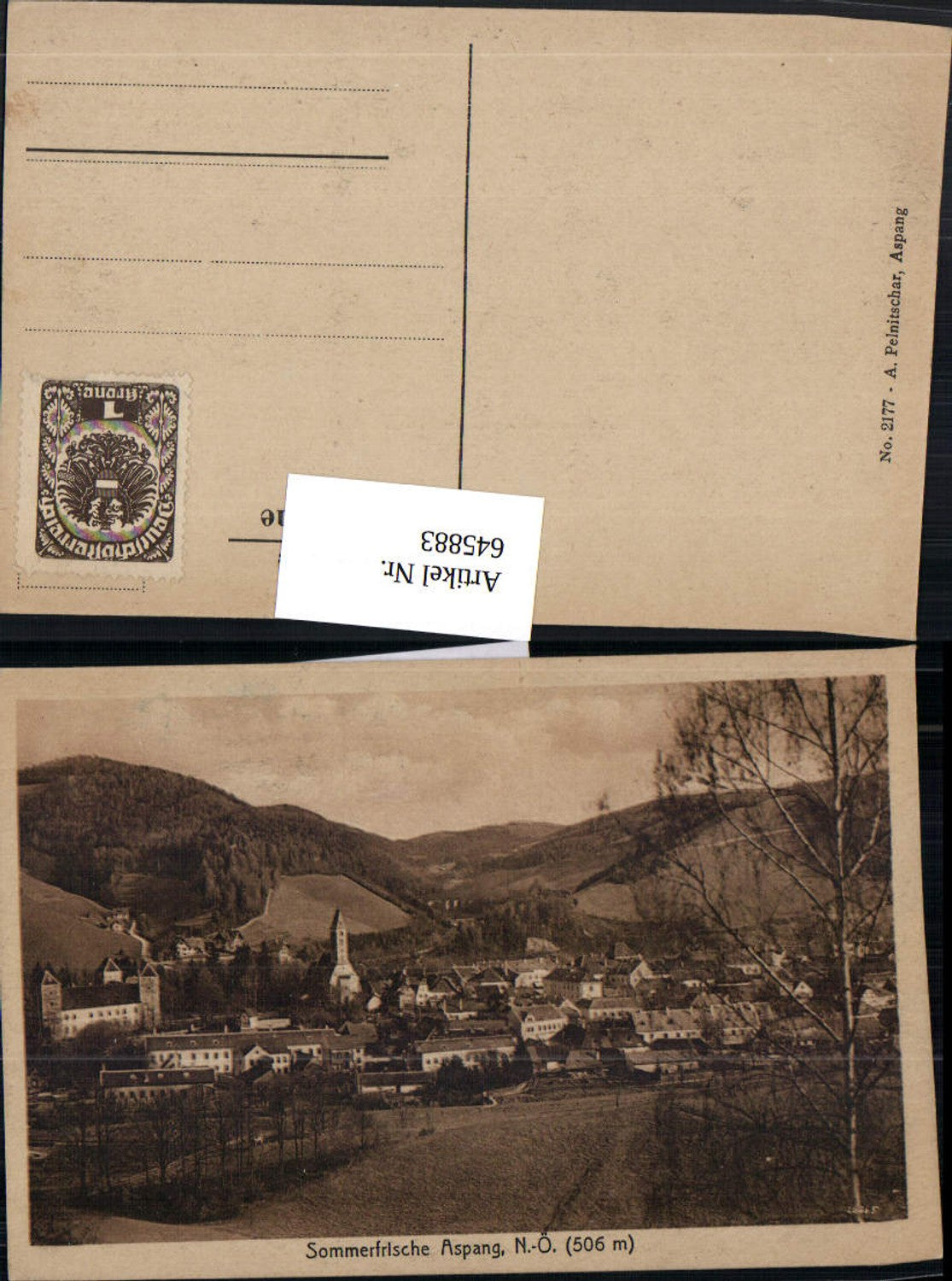 645883, Aspang am Wechsel 1918