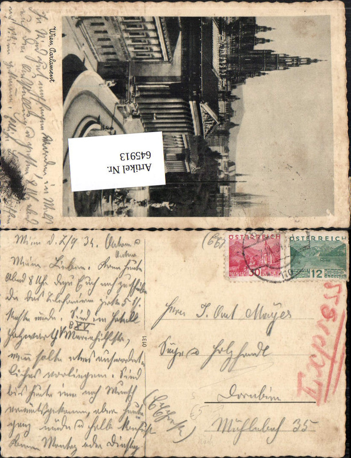 Alte Ansichtskarte – Old Postcard