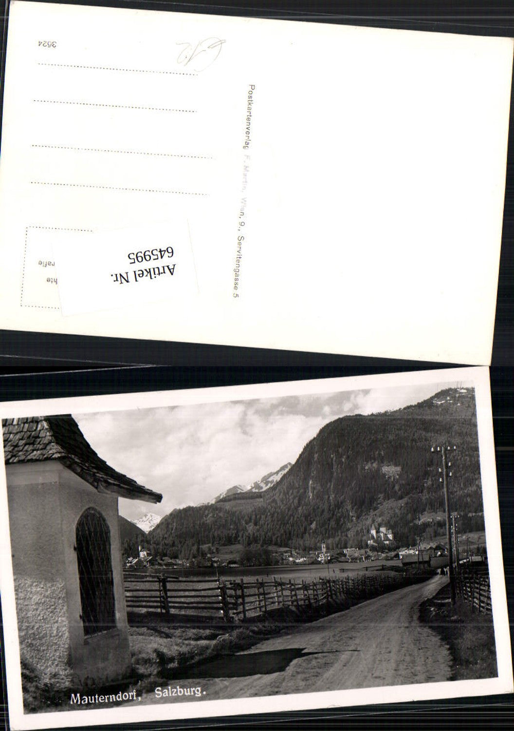 645995,seltene AK Mauterndorf im Lungau Kapelle Marterl am Weg