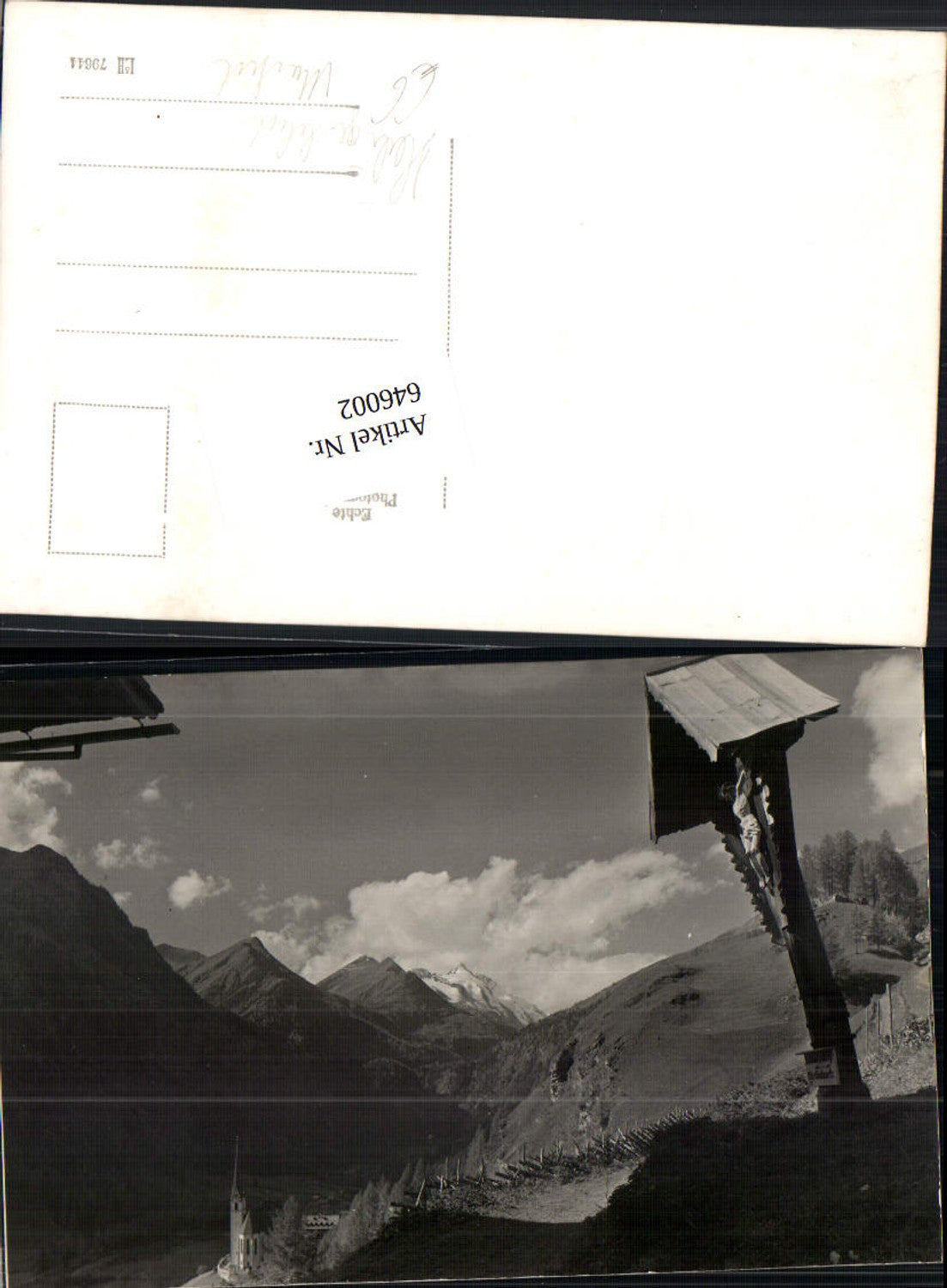 646002,Foto-AK Heiligenblut am Großglockner Marterl Wegkreuz Kreuz