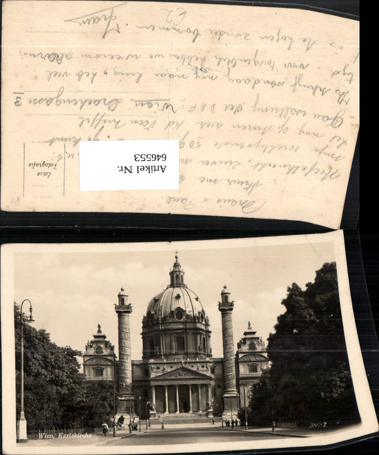 646553,Foto Ak Wien Karlskirche Kirche