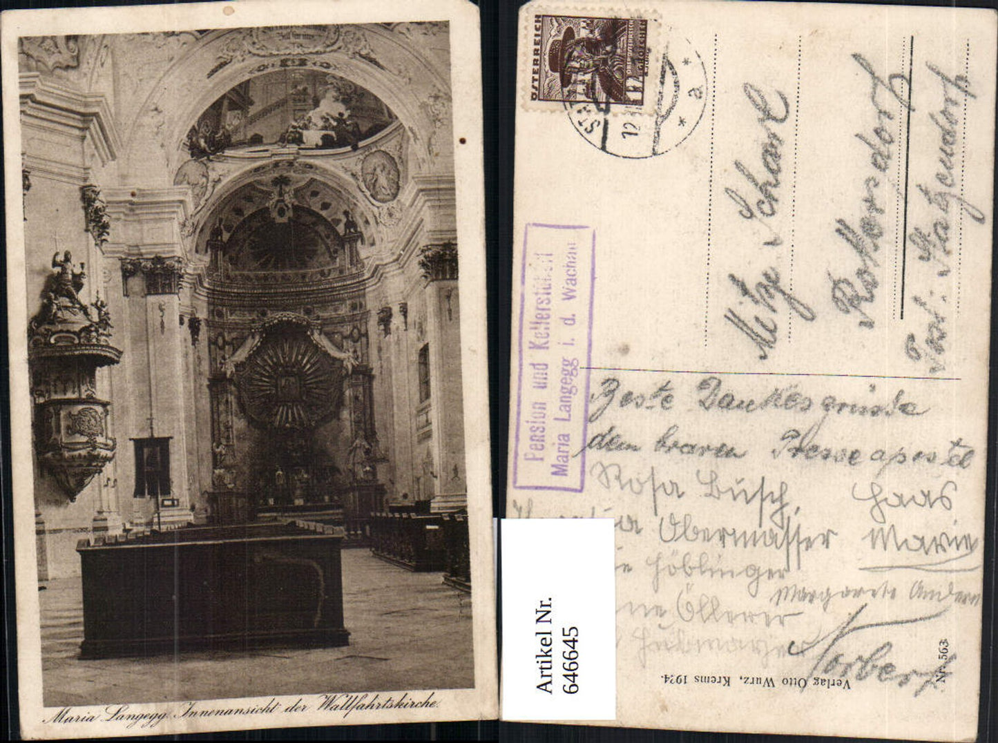 646645,Maria Langegg in der Wachau Aggsbach Dorf