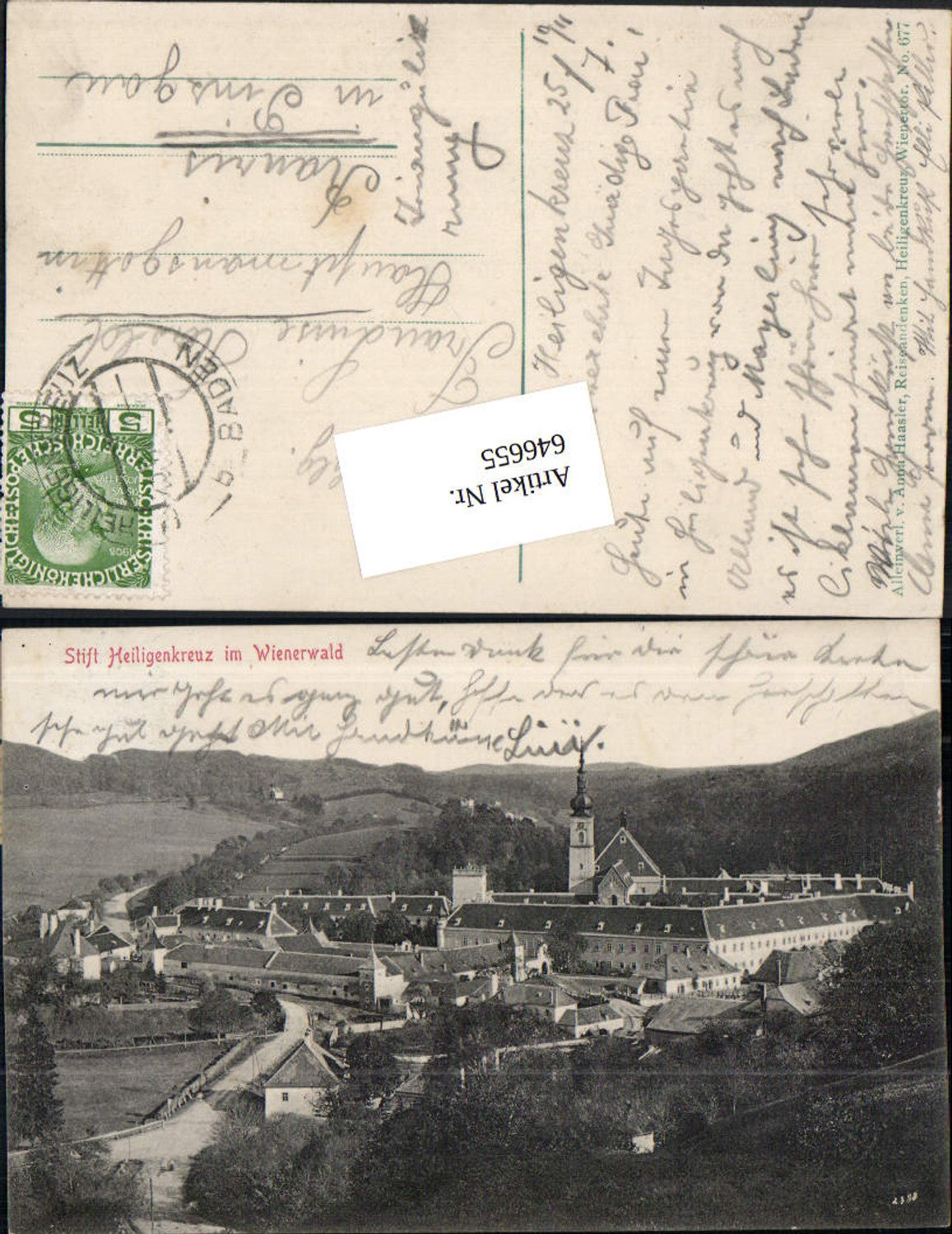 646655,Stift Heiligenkreuz im Wienerwald 1905 Baden