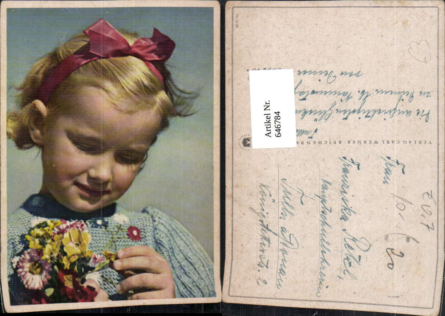 646784, Blonde girl hairband with flowers