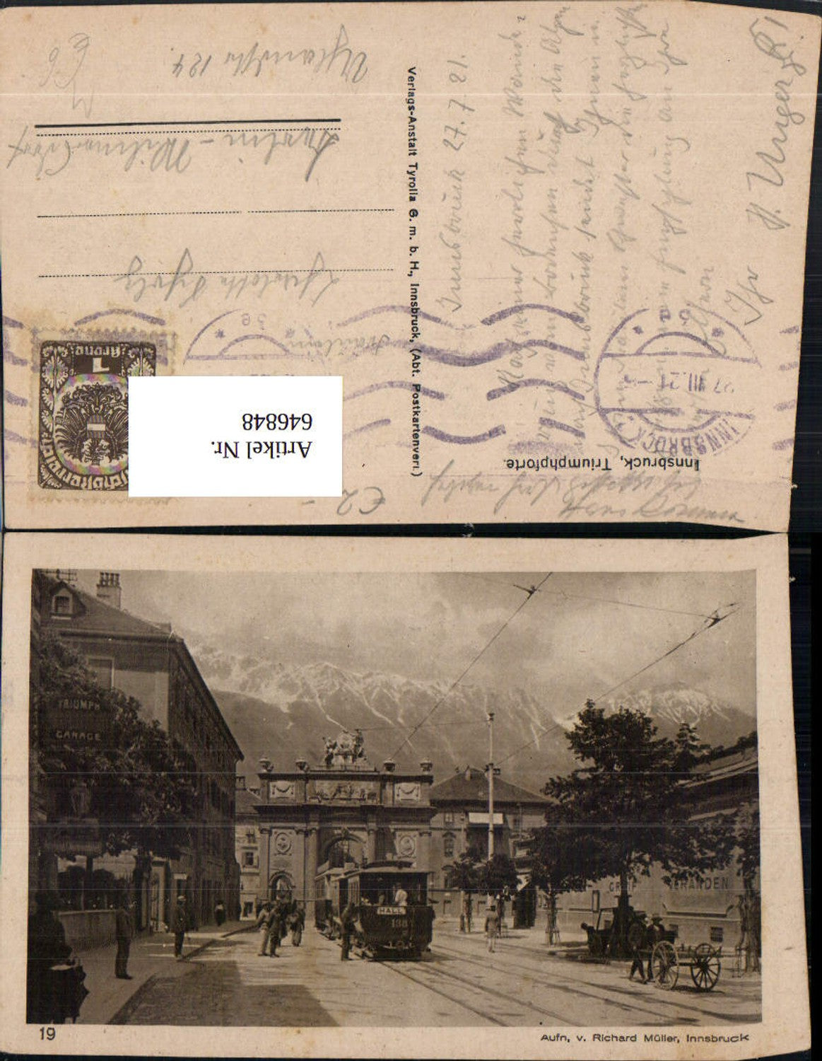 Alte Ansichtskarte – Old Postcard