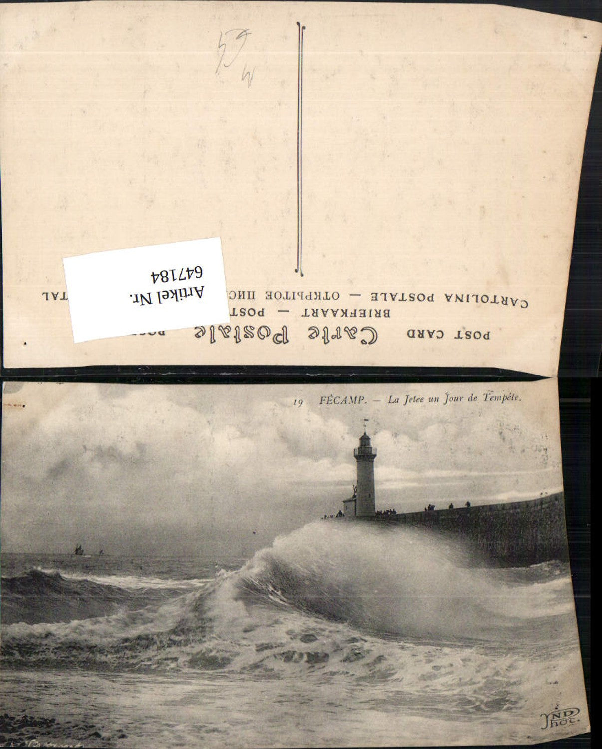 647184,Fecamp La Jetee un Tour de Tempete Leuchtturm France