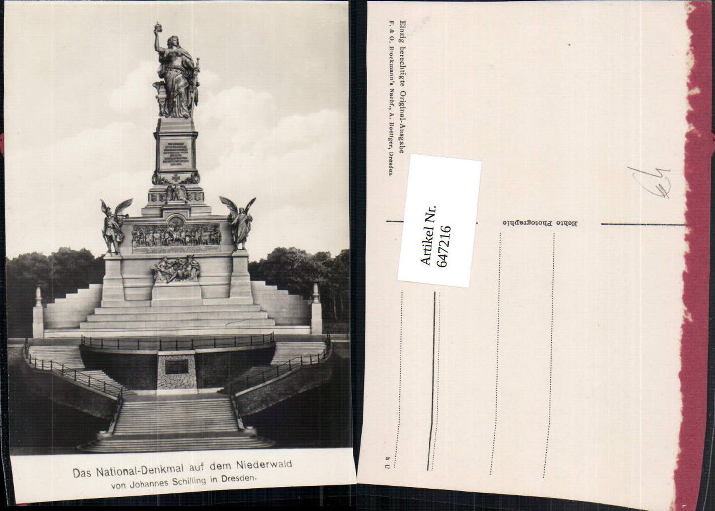 647216,Niederwald National-Denkmal Statue Monument