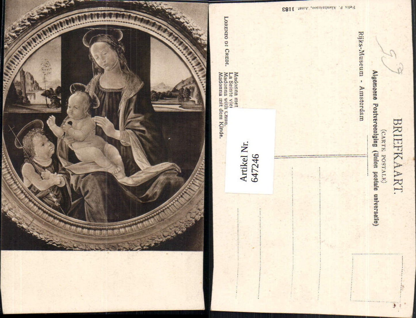 Alte Ansichtskarte – Old Postcard