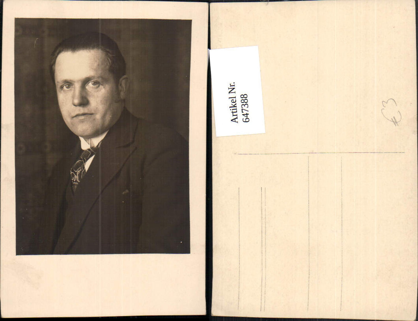 647388,Fotokunst Mann Portrait Krawatte Anzug