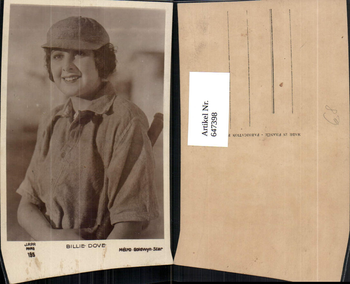 647398,Fotokunst Billie Dove Frau m. Baseballschläger Sport Baseball