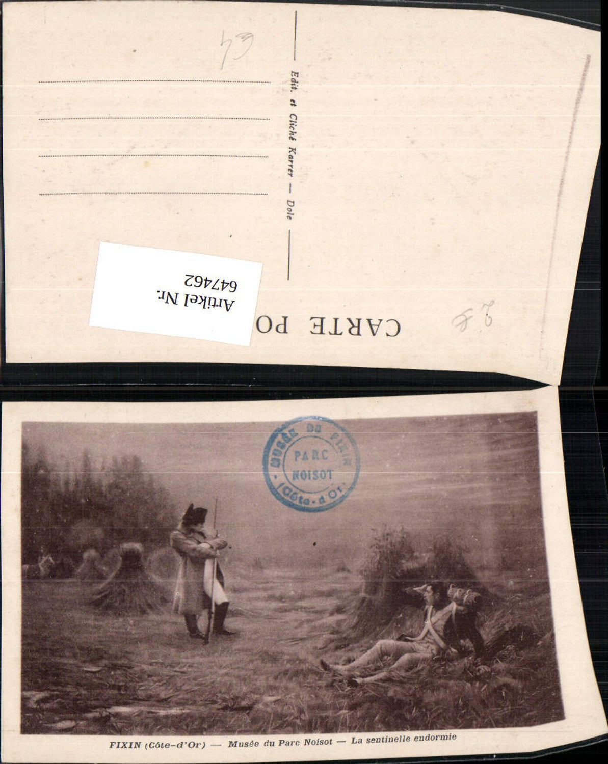 647462,Künstler Ak La Sentinelle endormie Napoleon Soldaten Politik