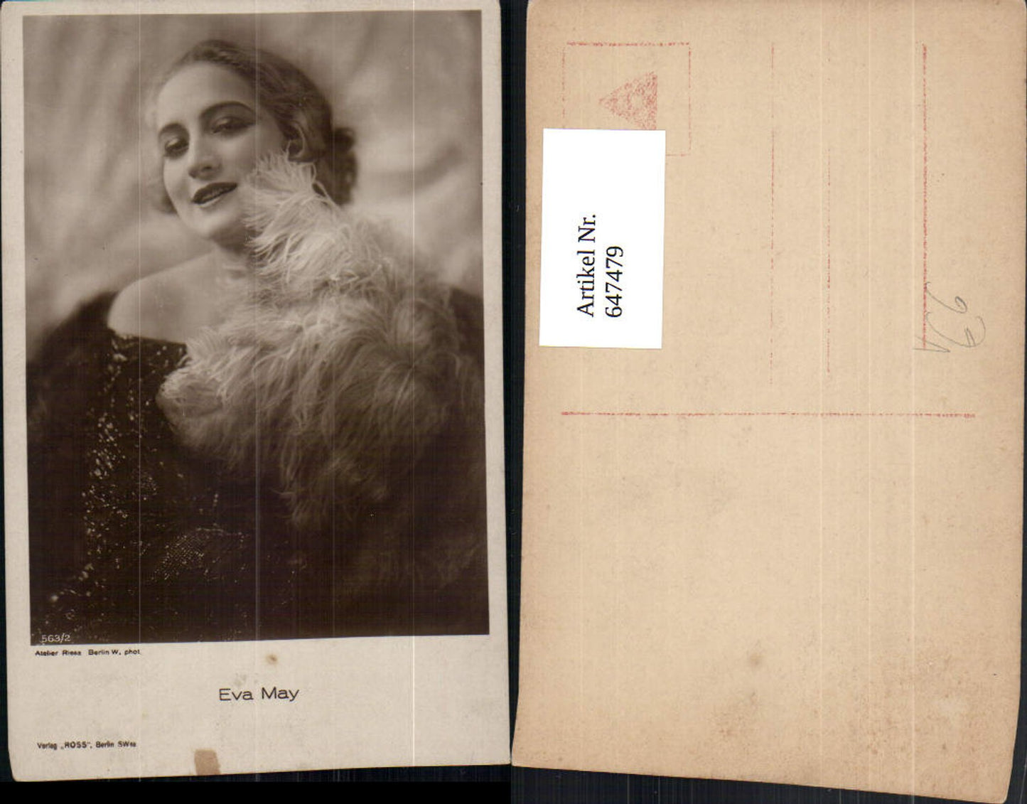 647479,Schauspielerin Eva May pub Ross 563/2