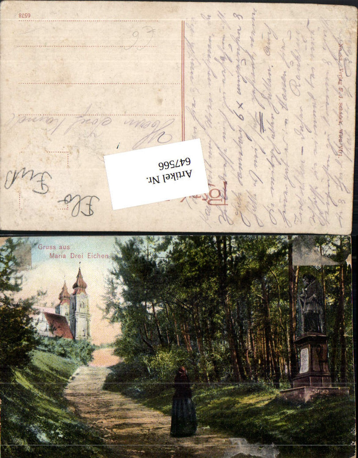 647566,Gruss aus Maria Drei Eichen Dreieichen Horn Marterl