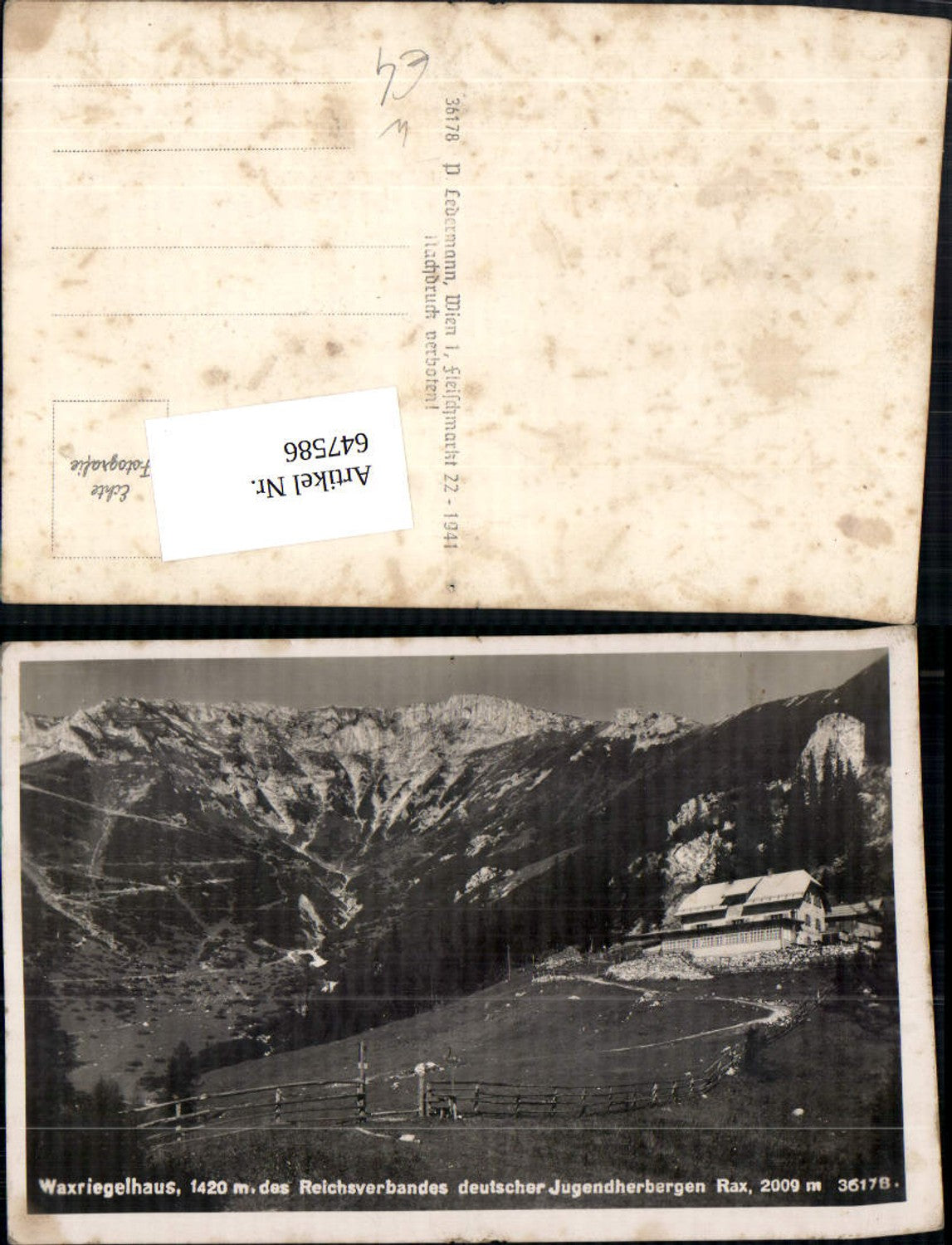 Alte Ansichtskarte – Old Postcard