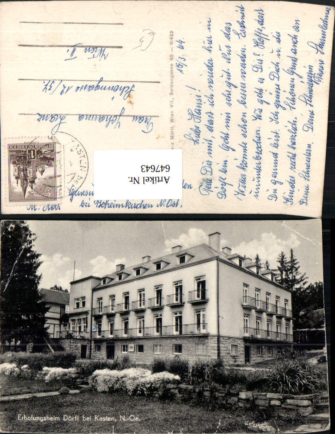 647643,Erholungsheim Dörfl b. Kasten bei Böheimkirchen