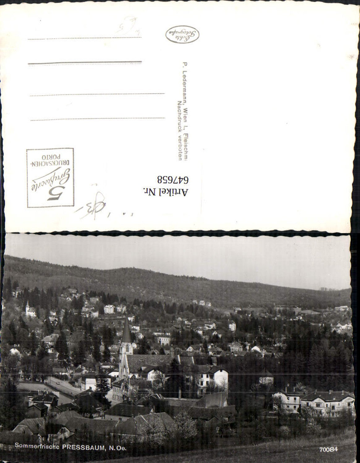 647658,Foto Ak Pressbaum Ansicht