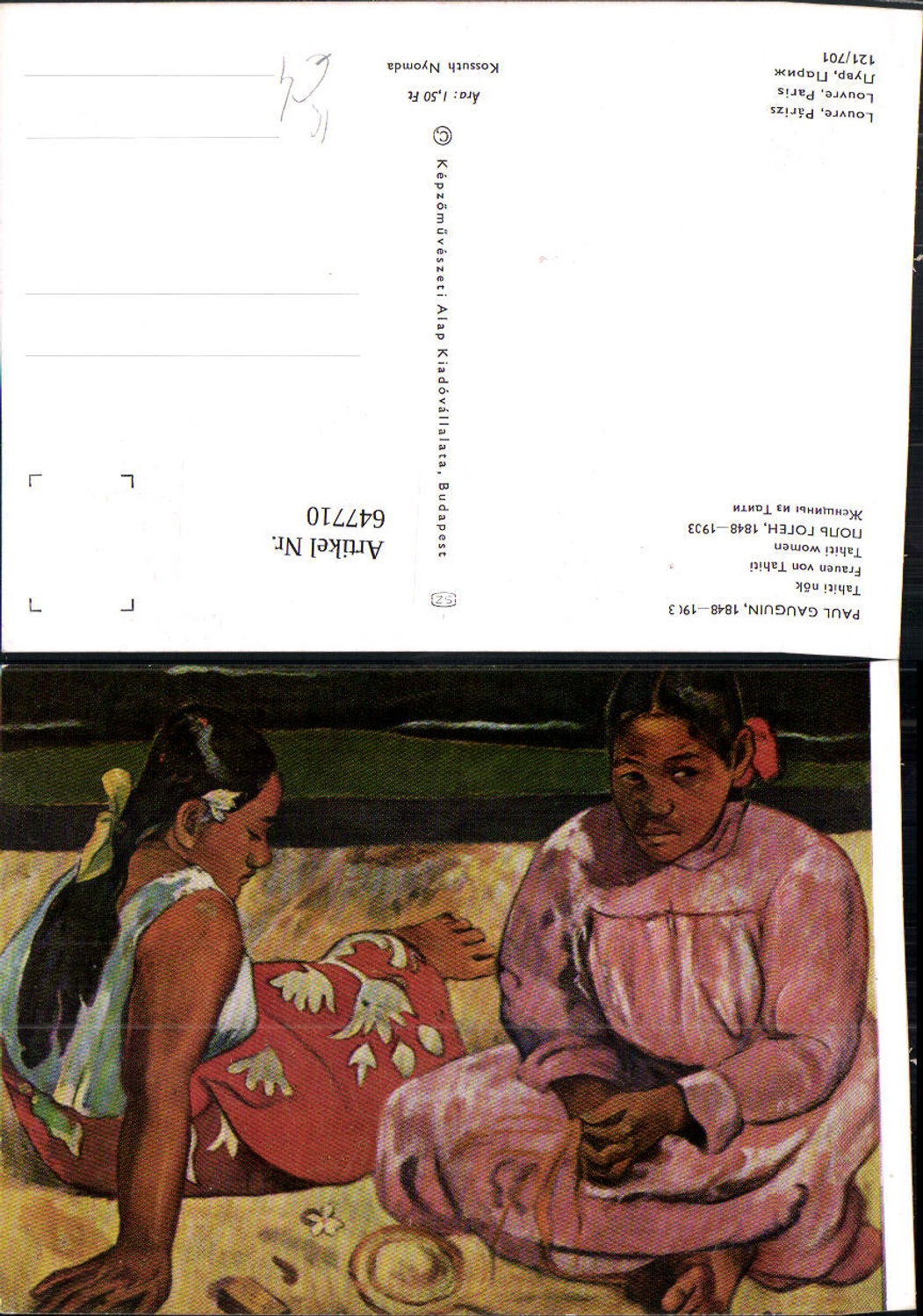647710,Künstler Ak Paul Gauguin Frauen von Tahiti Tahiti women Volkstypen