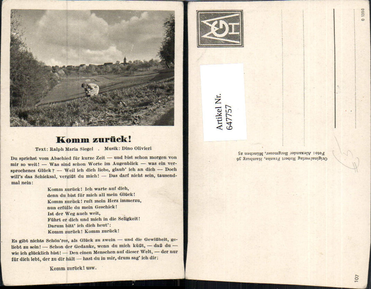 Alte Ansichtskarte – Old Postcard