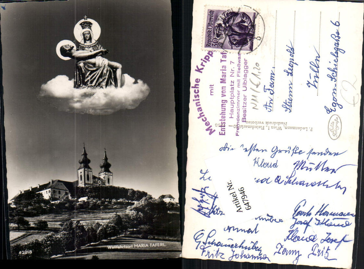647946,Maria Taferl Gnadenbild Stp. Krippe