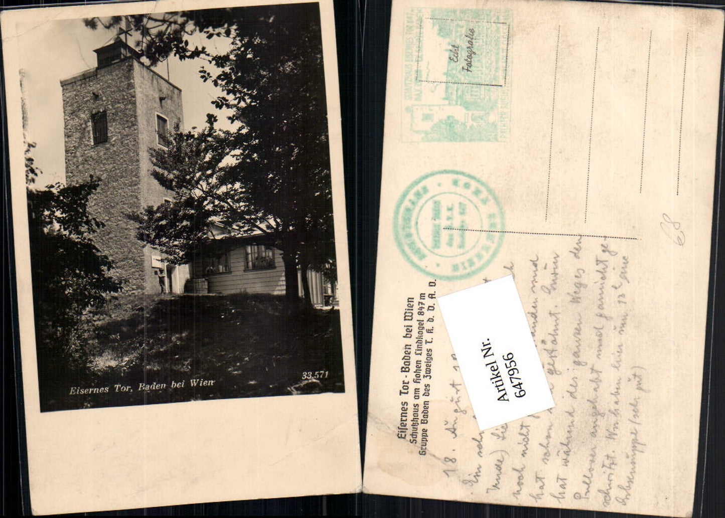 647956,Baden bei Wien Eisernes Tor Hoher Lindkogel