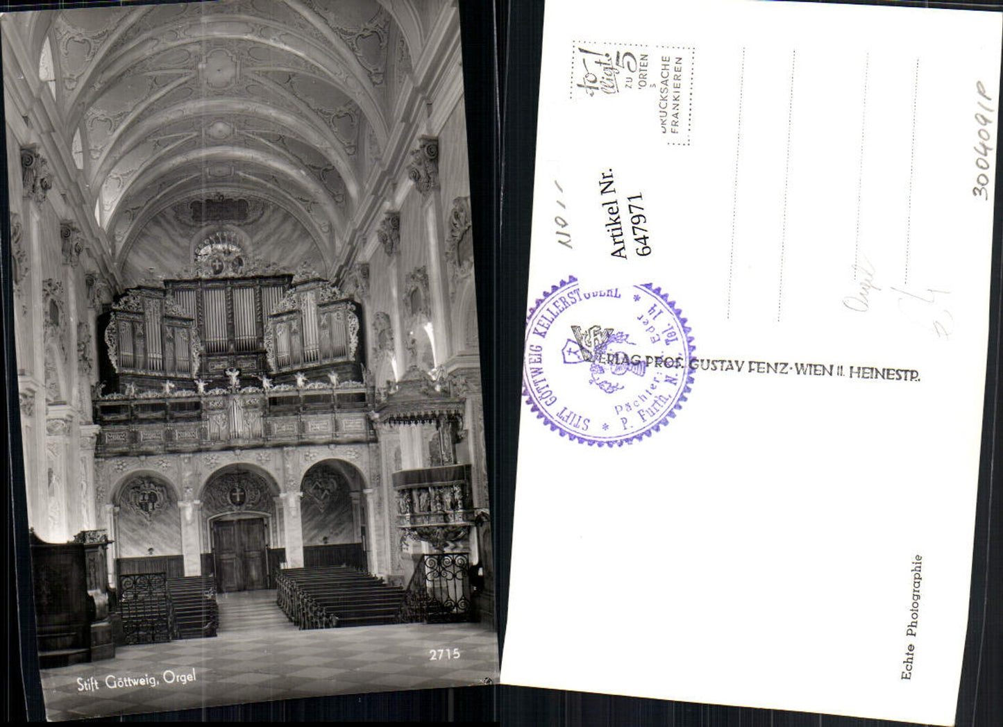 647971,Stift Göttweig Furth Orgel