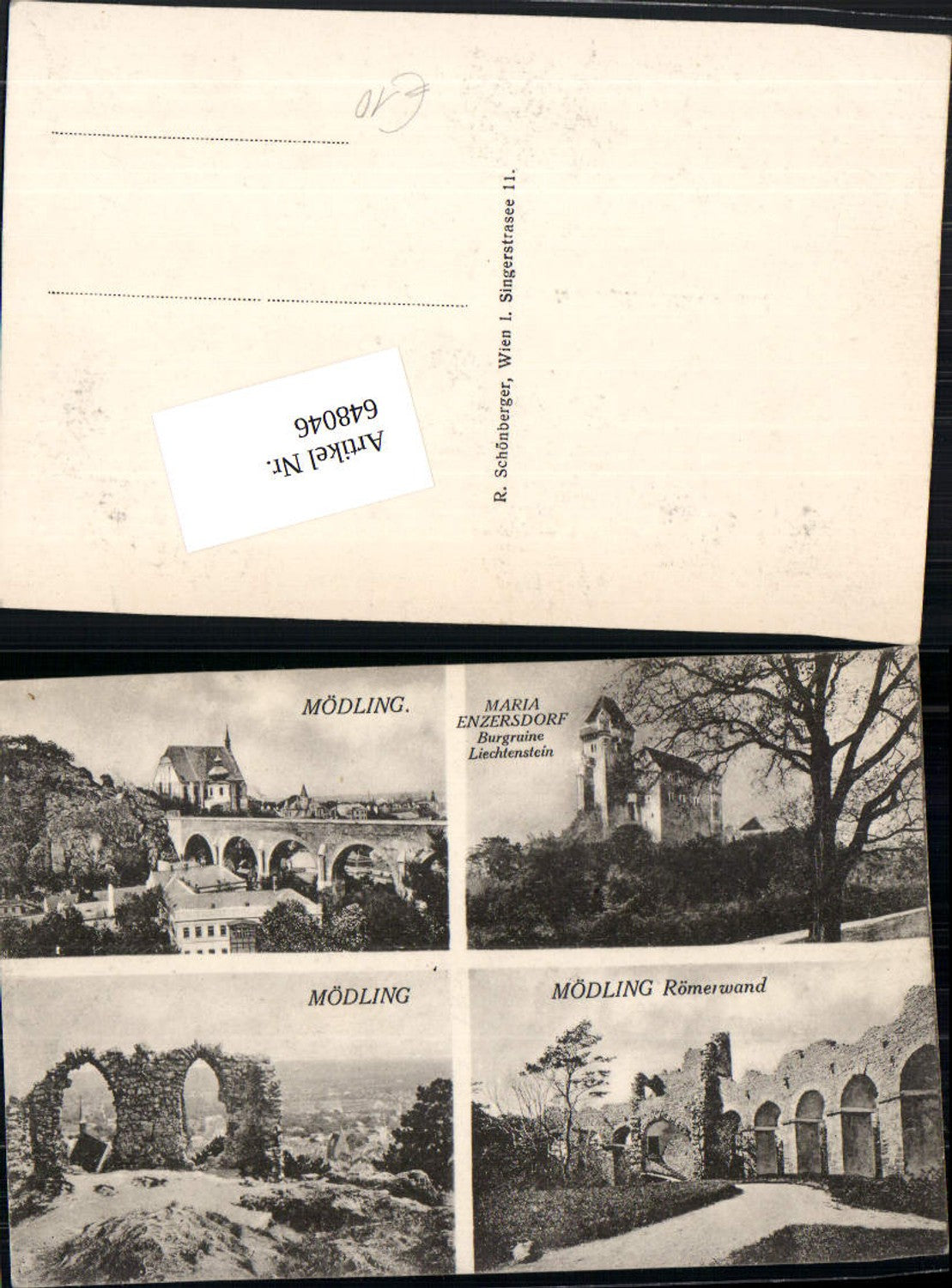 648046,Mödling Maria Enzersdorf Liechtenstein Ruine Römerwand Viadukt