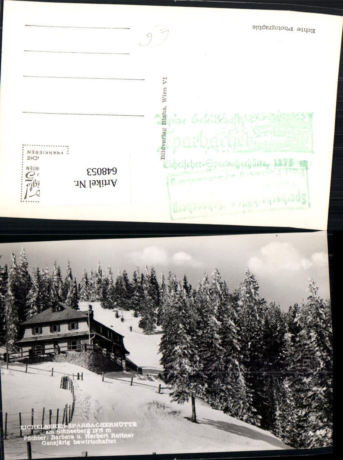 648053,Eichelseher Sparbacherhütte am Schneeberg Puchberg