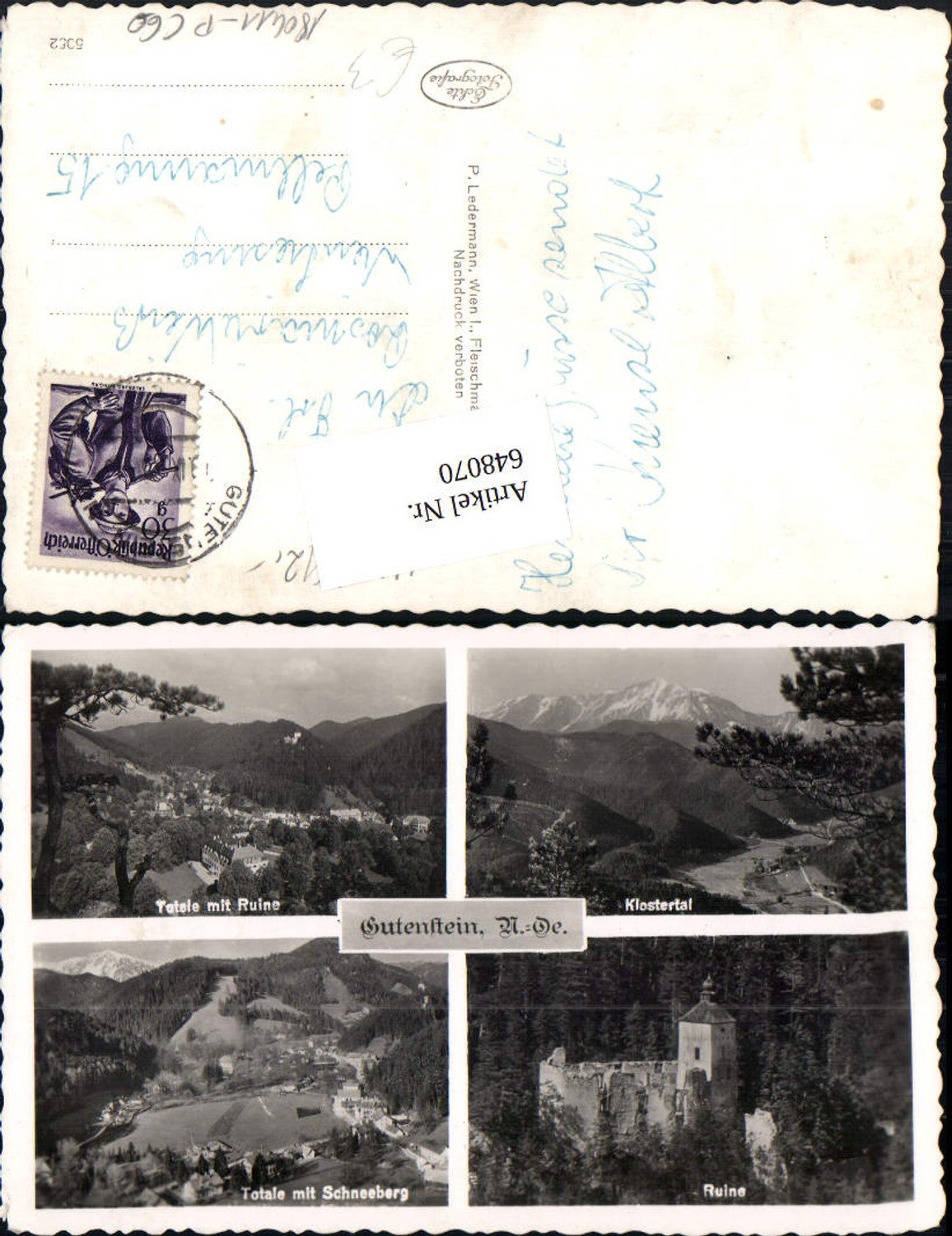 648070,Gutenstein Ruine Klostertal