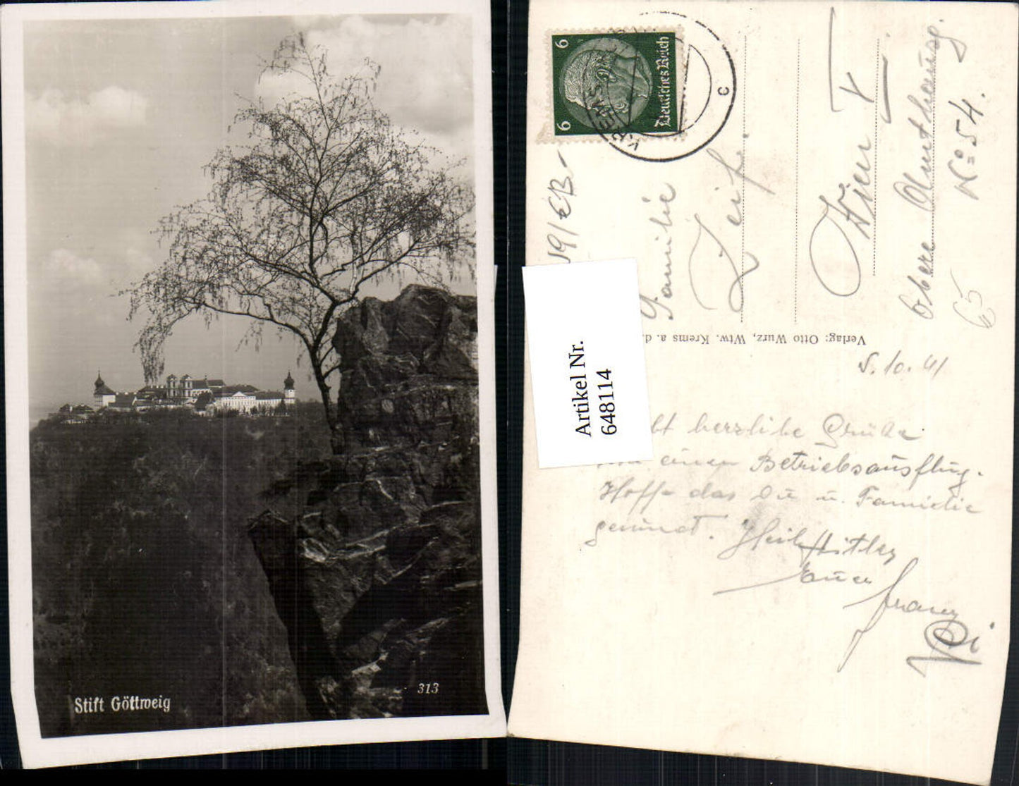 648114,Foto Ak Stift Göttweig Furth bei Göttweig