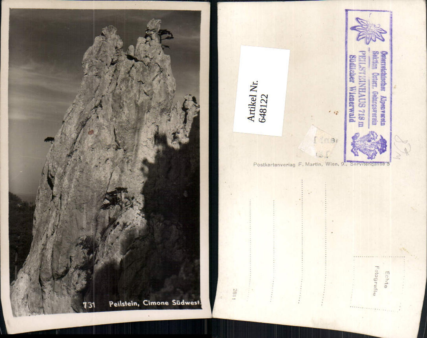 648122,Foto Ak Peilstein Cimone Südwest Altenmarkt an der Triesting