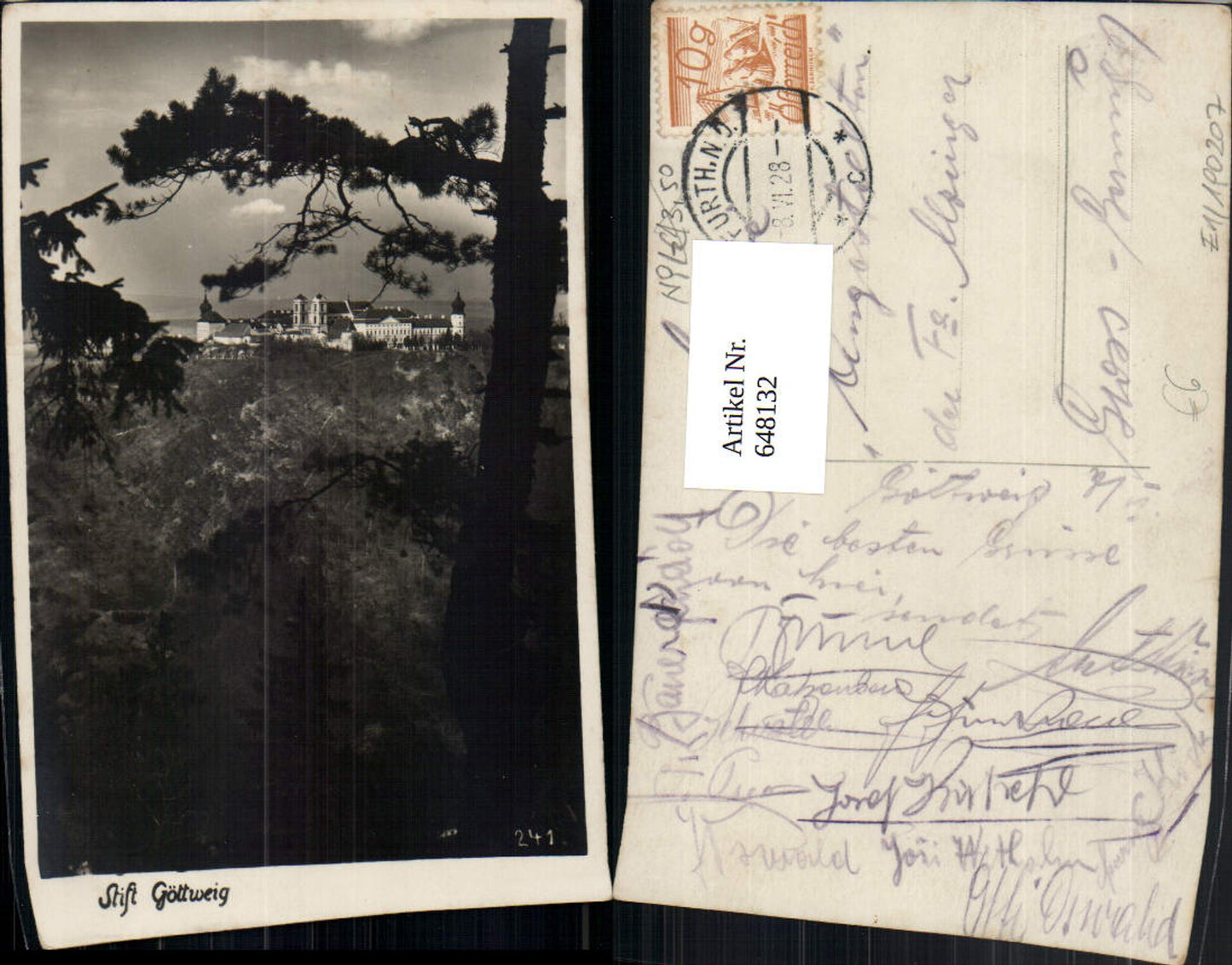 648132,Foto Ak Stift Göttweig Furth bei Göttweig