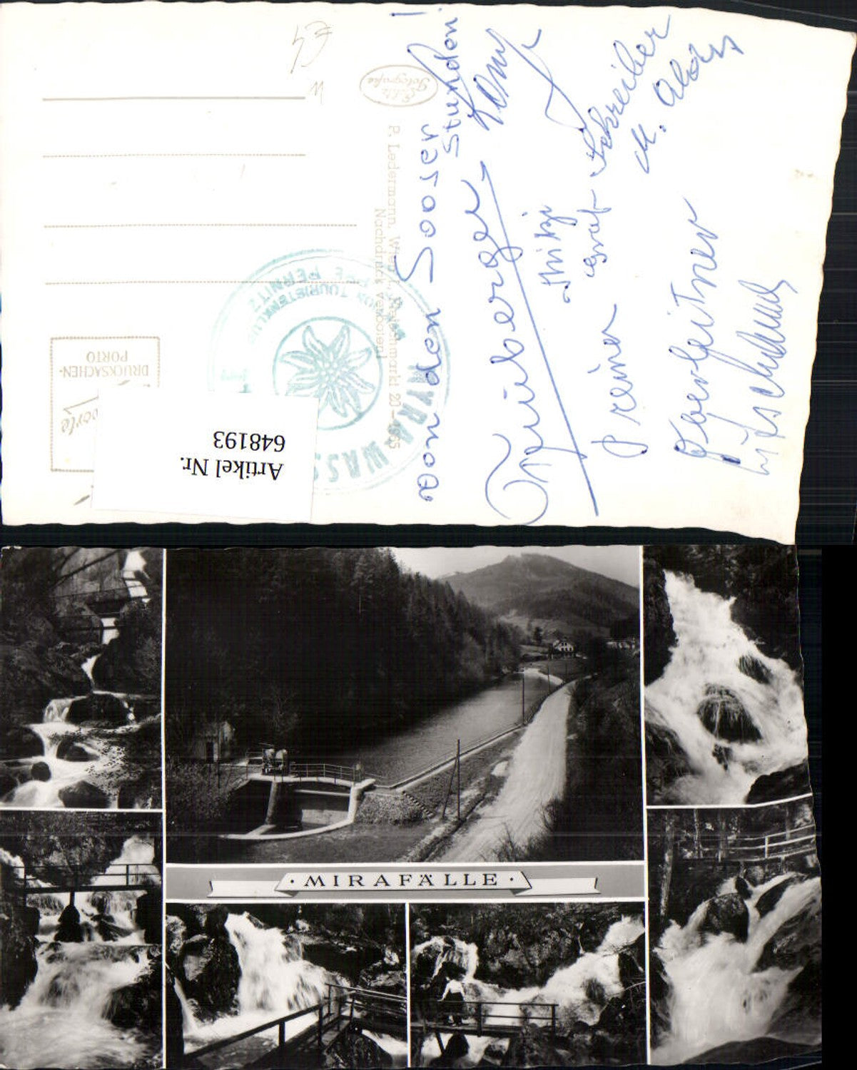 648193,Mehrbild Ak Mirafälle Wasserfall Wienerbruck Annaberg