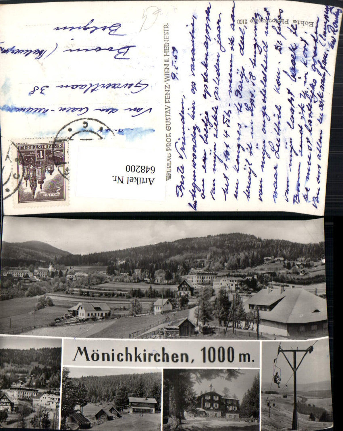 648200, Multi-image Ak Mönichkirchen chairlift views