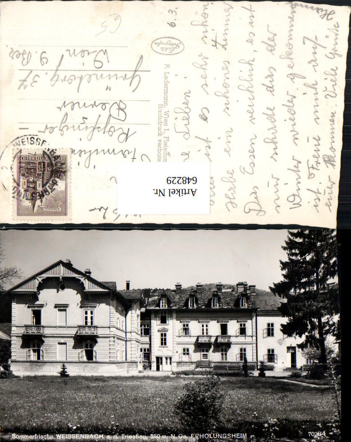 648229,Foto Ak Weissenbach a. d. Triesting Erholungsheim