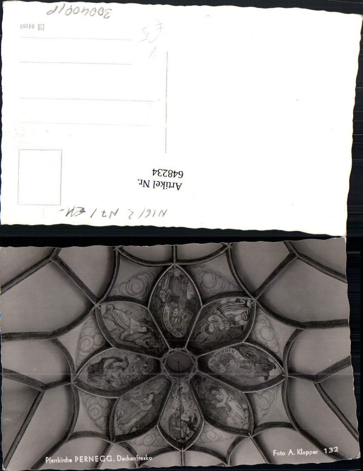 648234,Foto Ak Pfarrkirche Pernegg Deckenfresko pub Foto A. Klapper 132