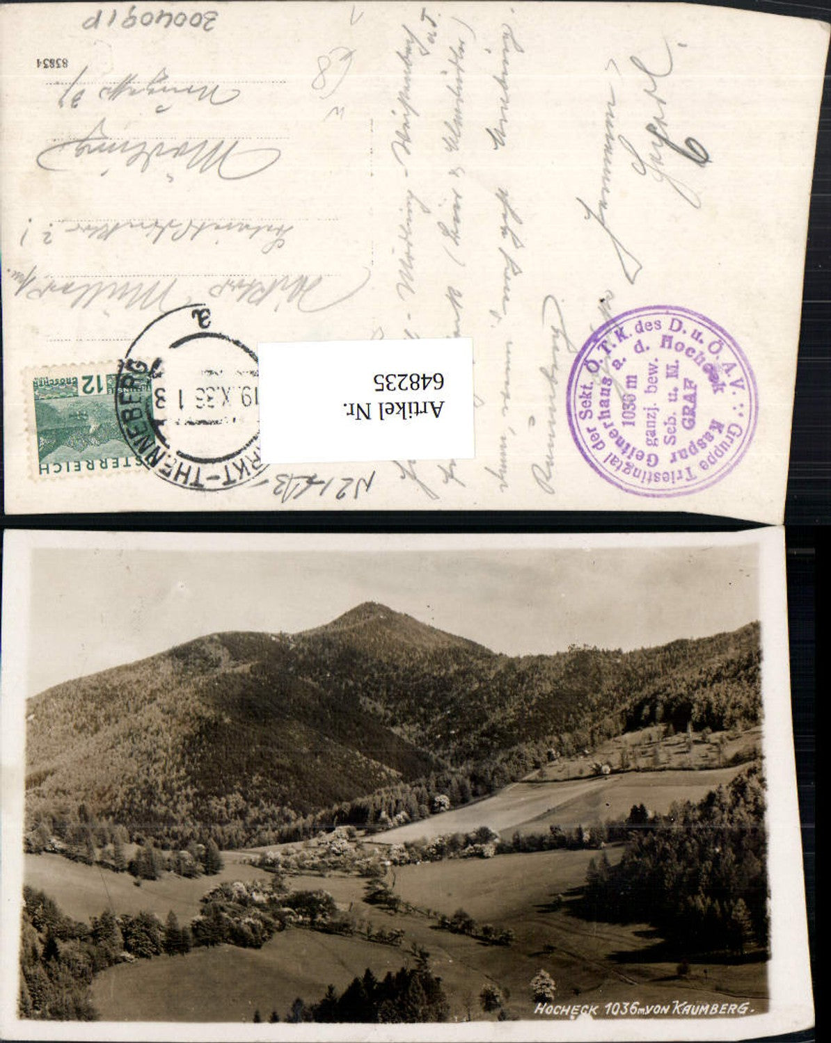 648235,Foto Ak Hocheck v. Kaumberg Furth a. d. Triesting