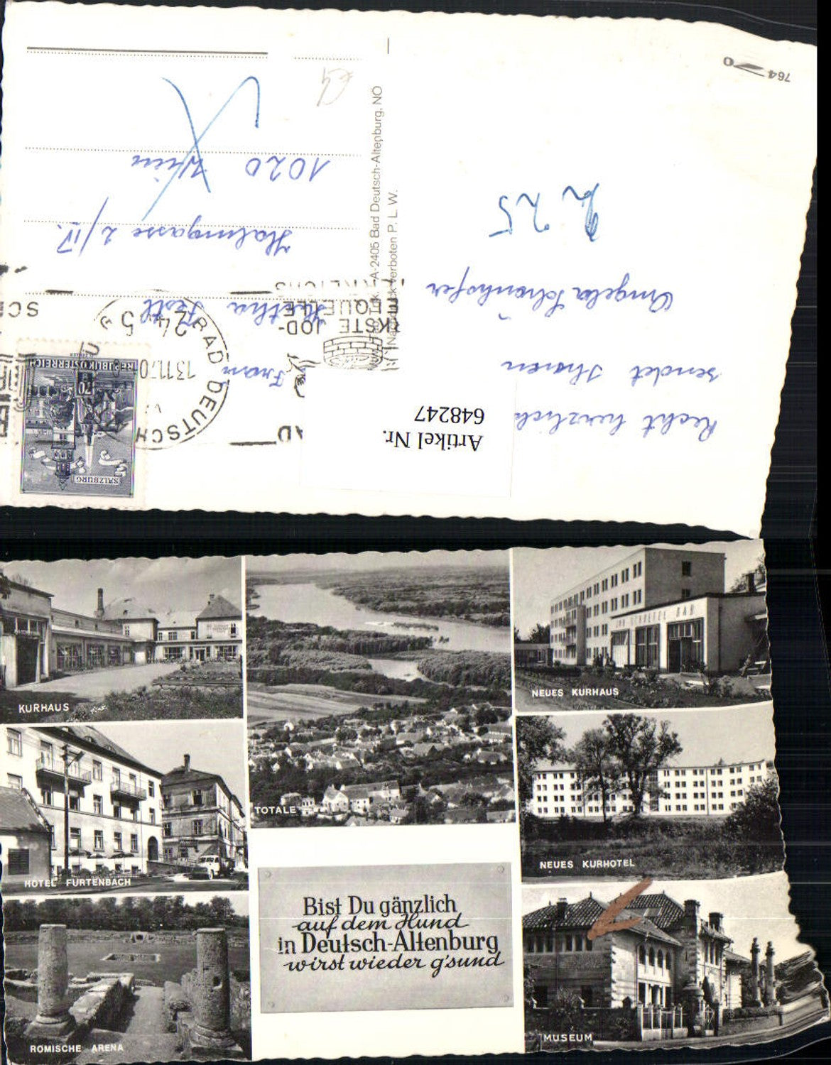 648247,Mehrbild Ak Bad Deutsch-Altenburg Kurhaus Museum Römische Arena