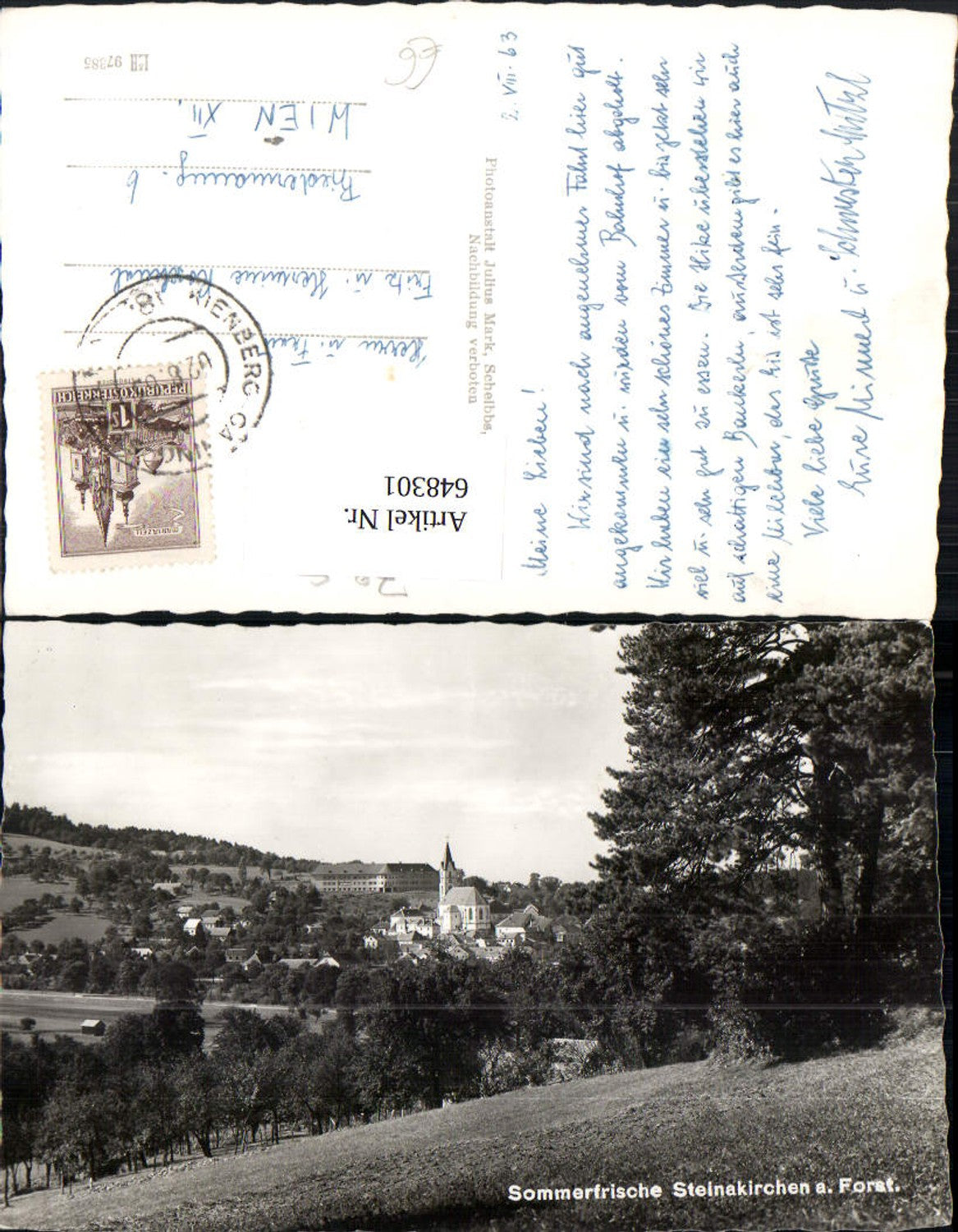 648301,Foto Ak Steinakirchen a. Forst Ansicht