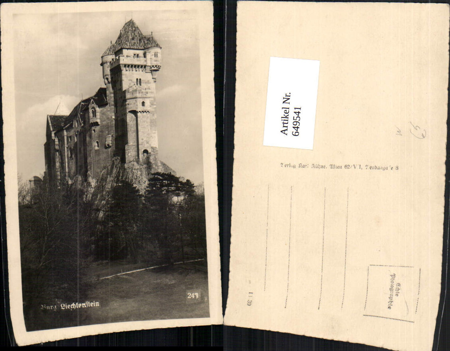 649541,Burg Liechtenstein bei Mödling Hinterbrühl