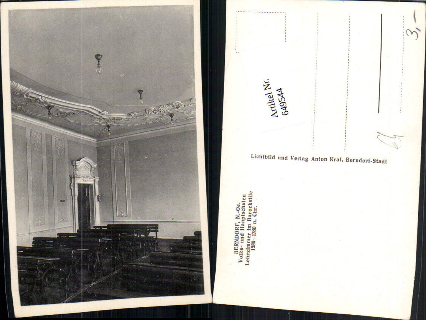 649544,Berndorf Volks- und Hauptschulen Klassenzimmer Schule