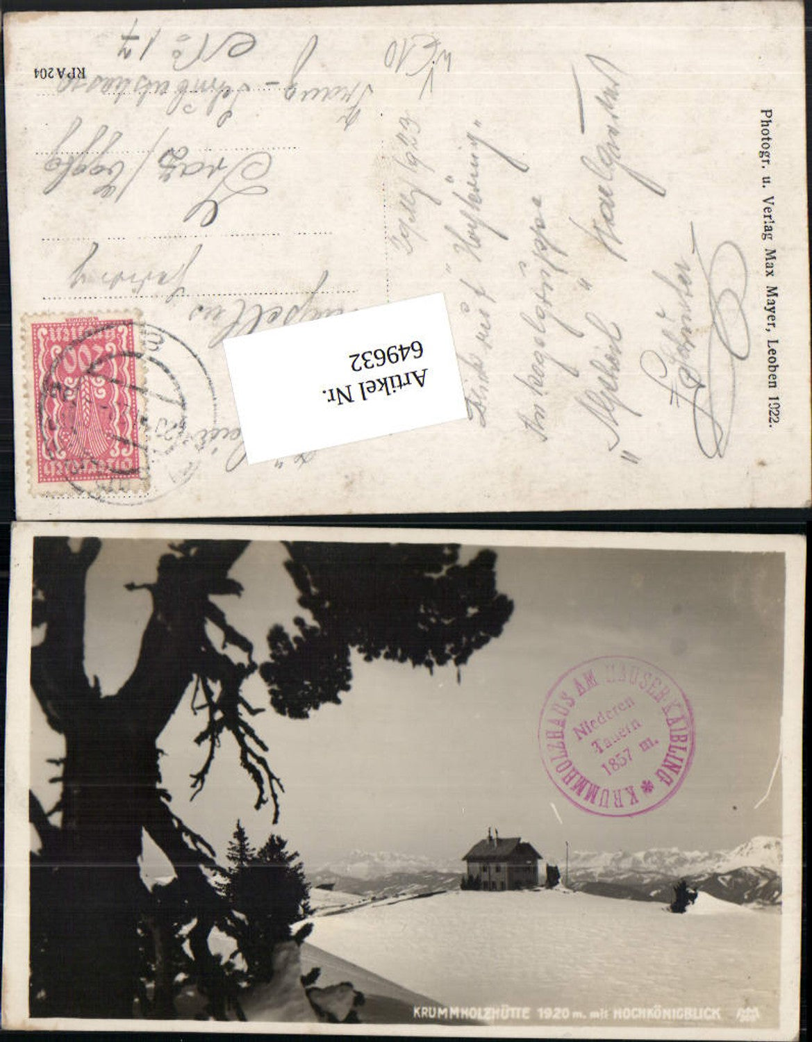 Alte Ansichtskarte – Old Postcard