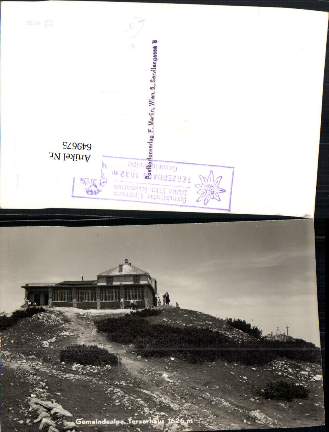 649675,Foto Ak Gemeindealpe Terzerhaus Mitterbach-Seerotte Mitterbach am Erlaufsee